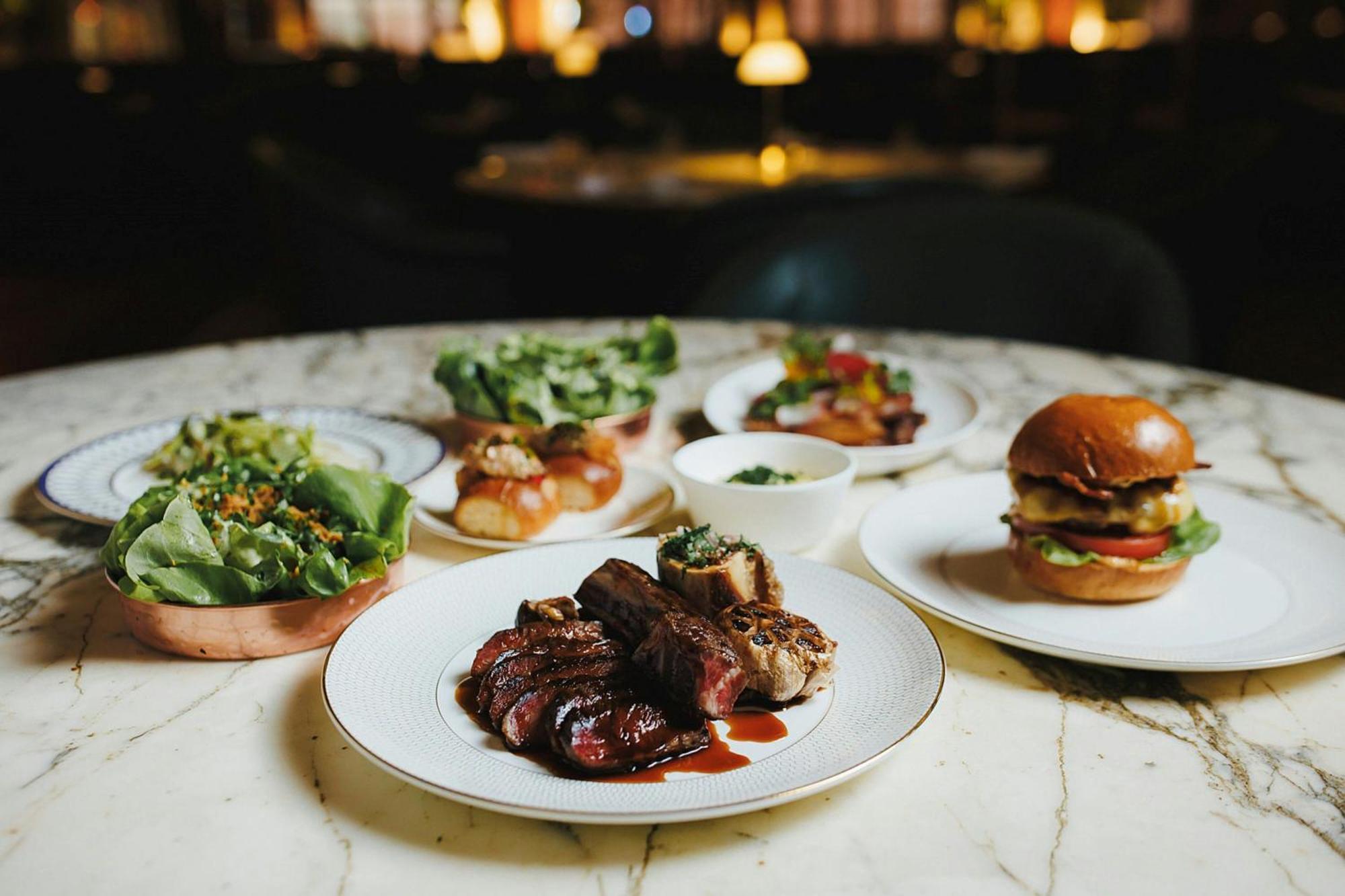 Stock Exchange Hotel, Manchester, Autograph Collection المظهر الخارجي الصورة A selection of dishes at the restaurant